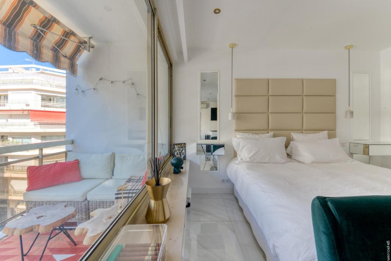 Luxury Maubourg - Vue Mer - Croisette 50M Plage - Clim - Terrasse Κάννες Εξωτερικό φωτογραφία